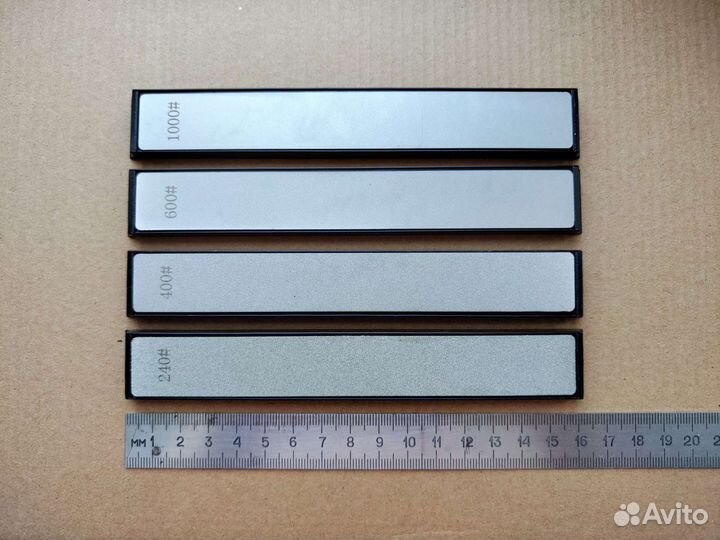 Алмазные бруски 4 штуки набор