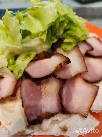 Копченое домашнее сало