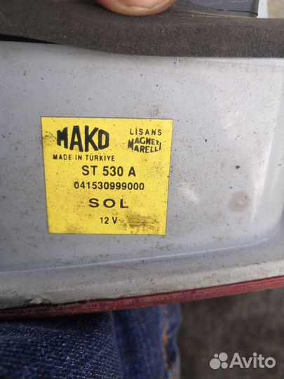 Фонарь в крышку багажника Fiat Albea