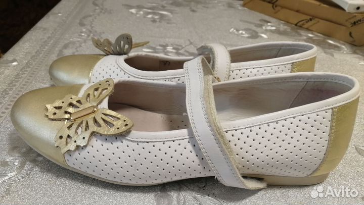 Балетки натуральная кожа