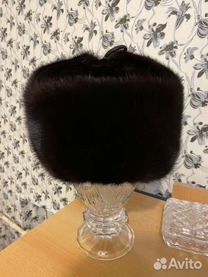 Норковая шапка мужская ушанка