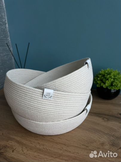 Корзина для хранения, салфетка из джута