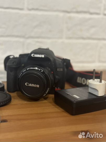 Зеркальный фотоаппарат canon eos 500d + объектив