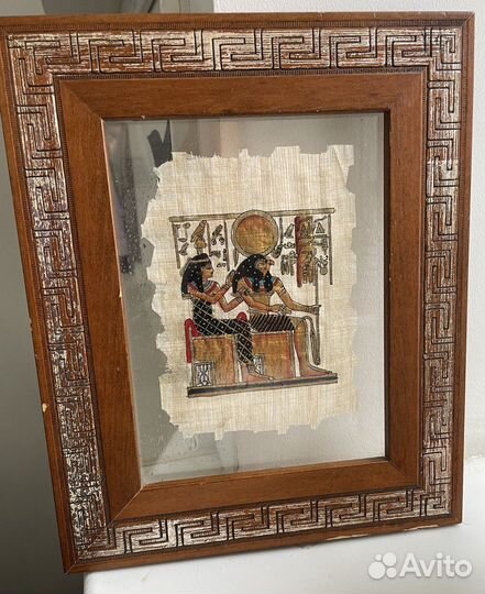 Картина на папирусе из египта