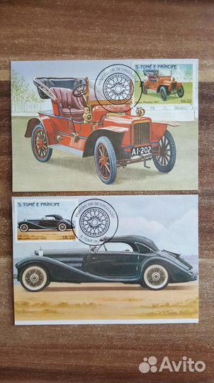 Сен-Томе и Принсипе. Картмаксмум. 1983. Ретро авто