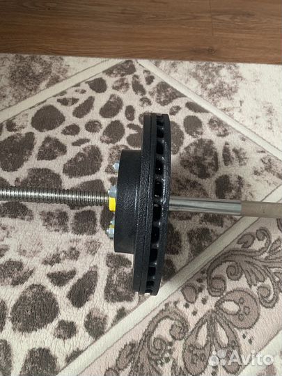 Гриф с блинами