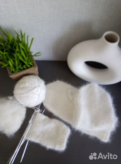 Рукавички из кроличьего пуха