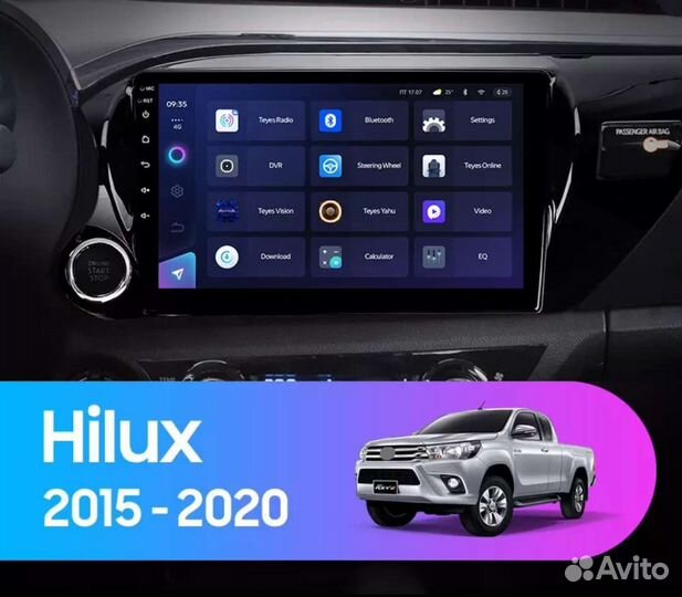 Магнитола Toyota Hilux '15-20г