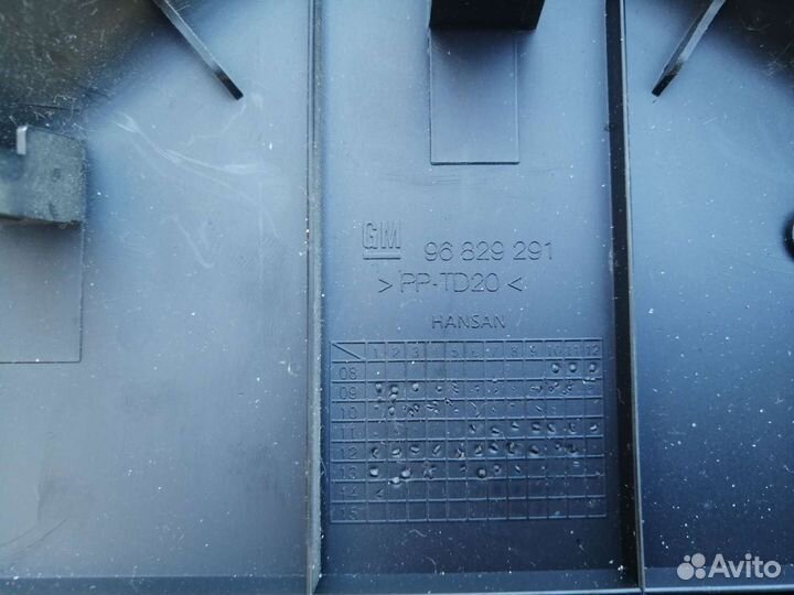 Боковая накладка торпедо Chevrolet Cruze