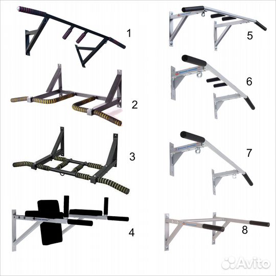 Турники и брусья настенные и наддверные