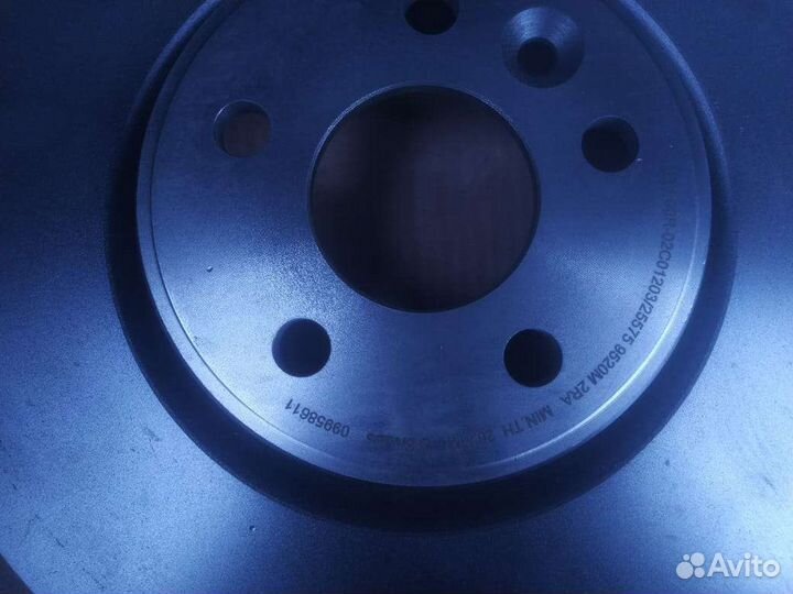 Диски тормозные brembo 09.9586.11 для Volvo