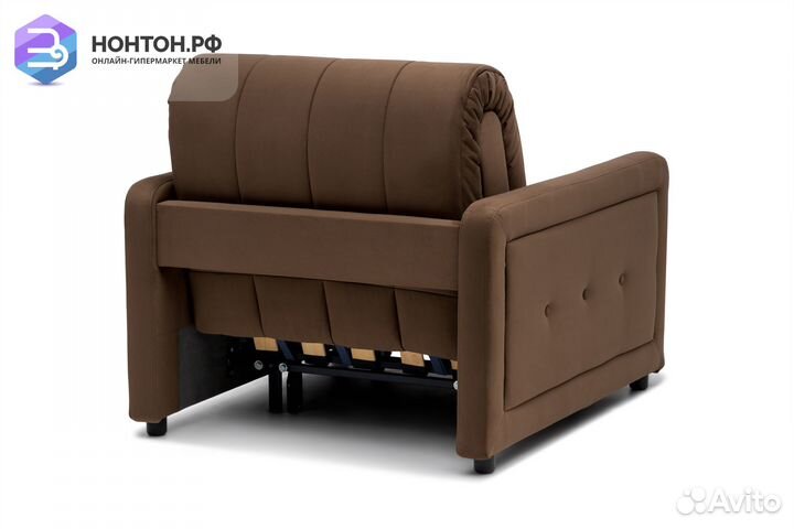 Кресло аккордеон Борго коричневое