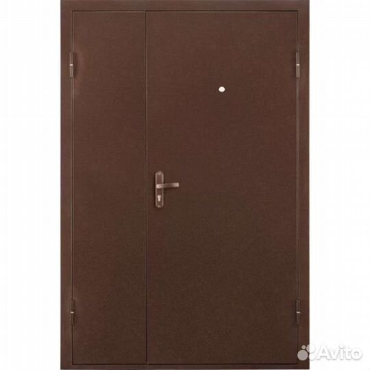 Дверь входная 2х створчатая