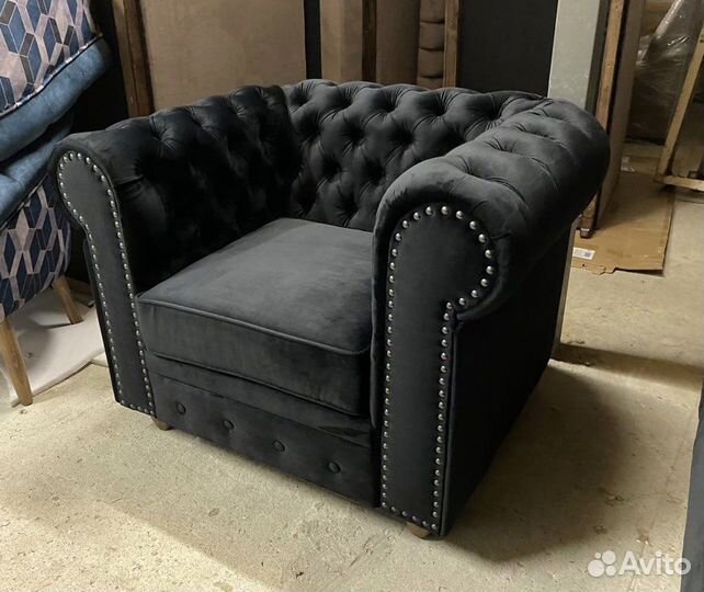 Кресло «Честер комфорт», велюр бархат