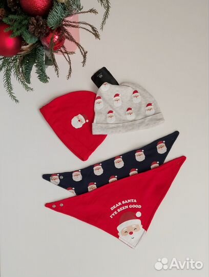 Новогодние шапки и нагрудники