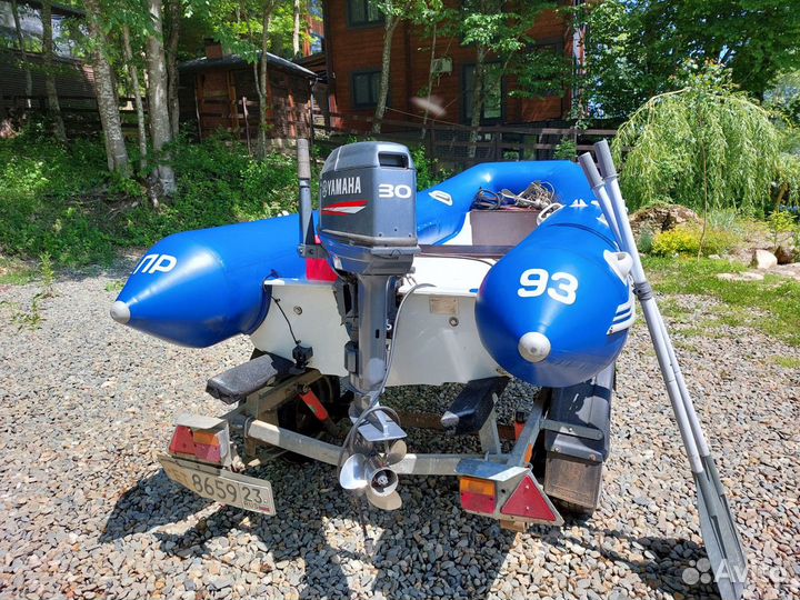 Лодка риб RIB Skyboat rl360 +Yamaha 30 2t + прицеп