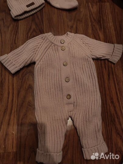 Вязаный костюм детский 62