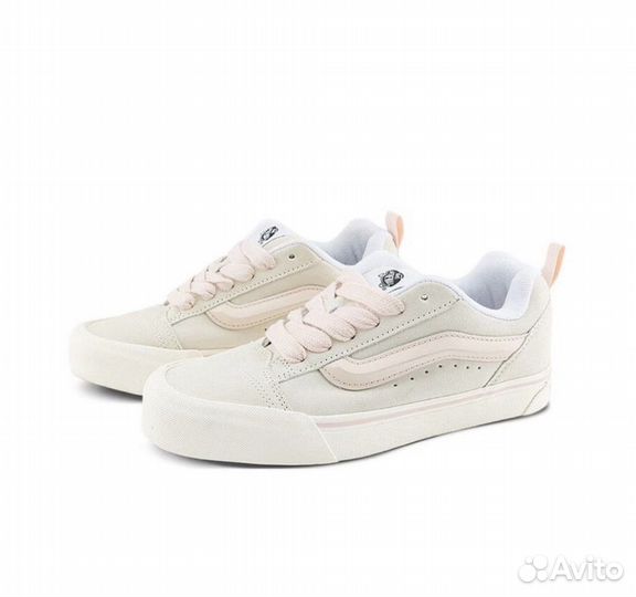 Vans Knu Skool Cream White Pink оригинал