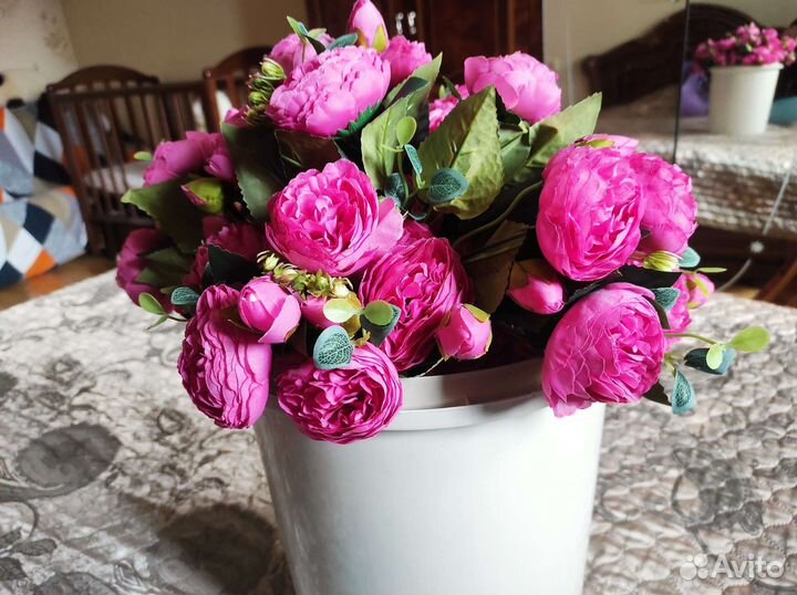 Букет пионов невянущих