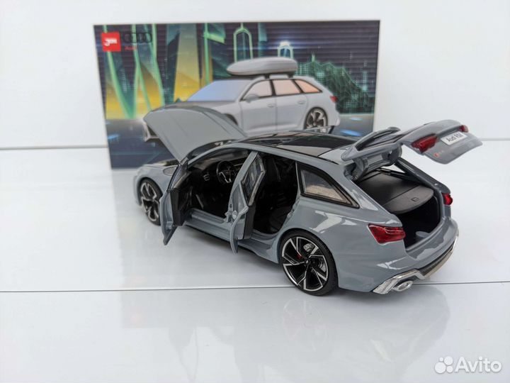 Металлическая модель универсала audi RS 6