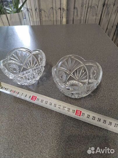 Хрусталь салатники, вазочки, розетки