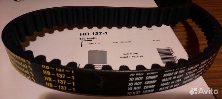 Ремень привода для harley-davidson - HB137-1 новый