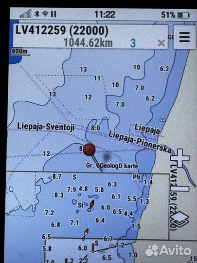 Карта глубин.Ладога,Онега,Финский для Garmin