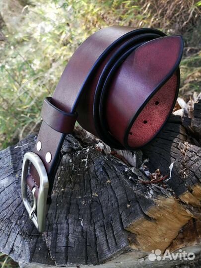 Кожаный мужской ремень