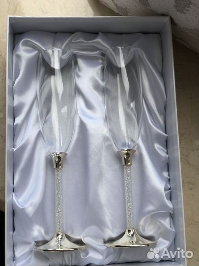 Набор фужеров, можно для свадьбы