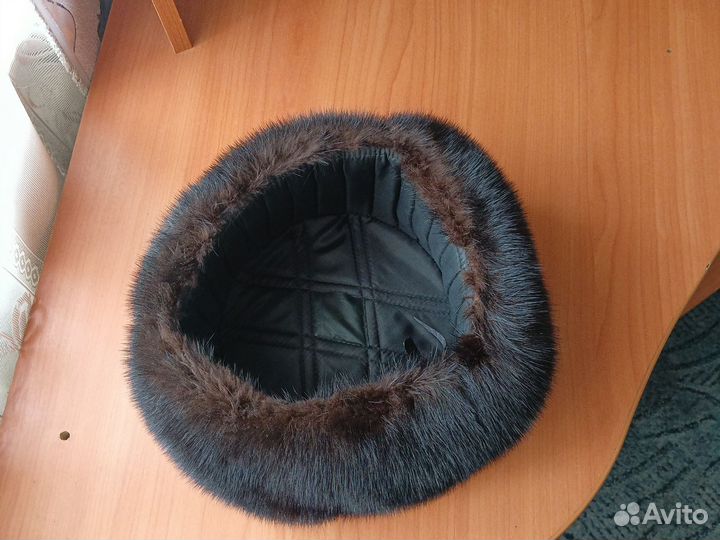 Норковая шапка мужская ушанка новая