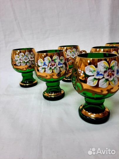 Набор бокалов для пунша и крюшона.Bohemia