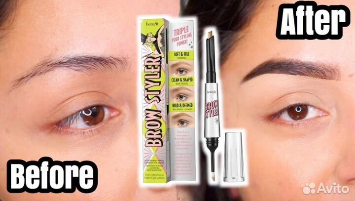 Benefit brow styler 3.75 карандаш пудра брови