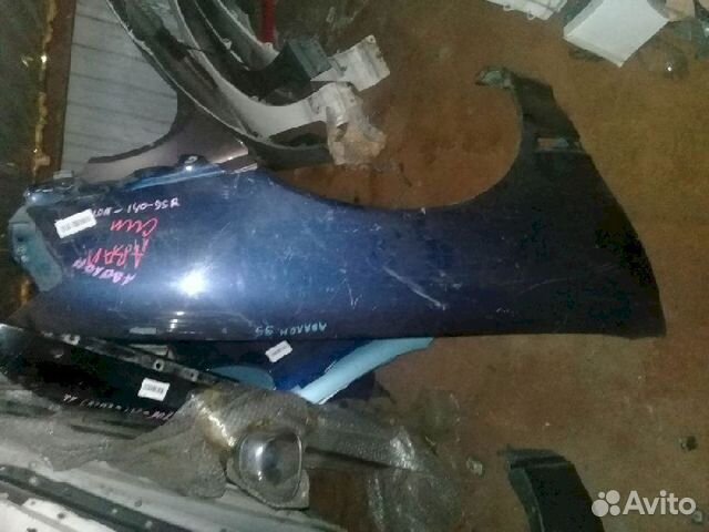 Крыло переднее правое Toyota Avalon MCX10 синий