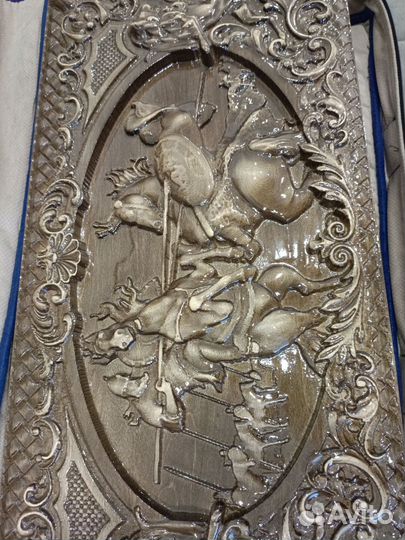 Нарды ручной работы со стеклом