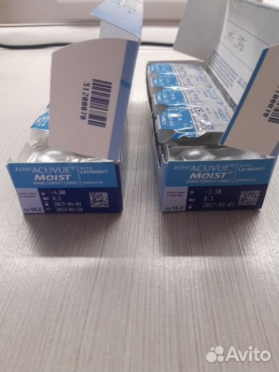 Линзы контактные однодневные -4