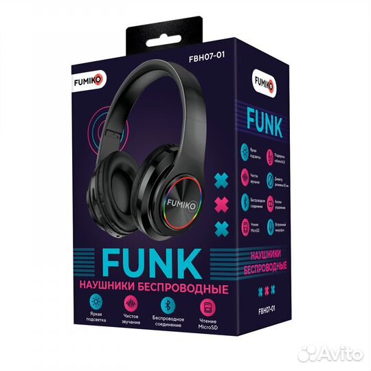 Наушники накладные беспроводные fumiko funk черные