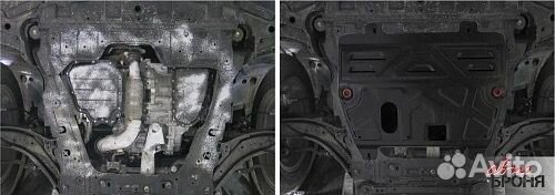 Защита картера двигателя и кпп Nissan Qashqai креп