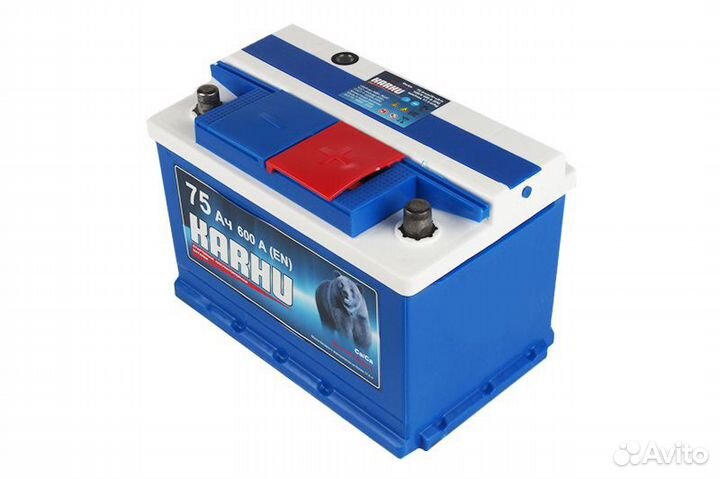 Акб 75 Ач (низкий) Karhu