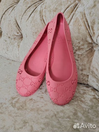 Балетки пляжки gucci 32