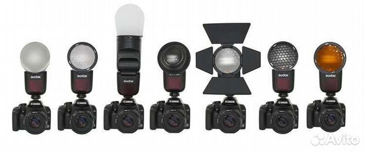 Godox V1 + насадки Ak-R1 комплект