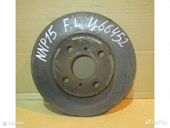 Тормозной диск на toyota porte NNP15 1NZ-FE