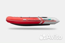 Надувная лодка gladiator E420S Красно-белая