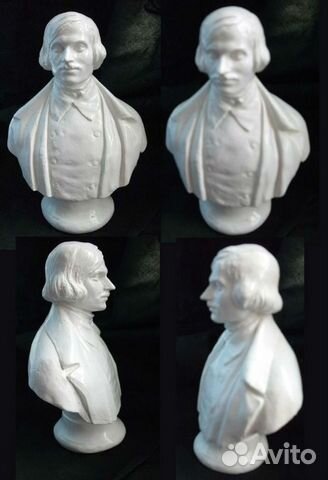 Бюсты - Гоголь, Чехов, Достоевский и т.д