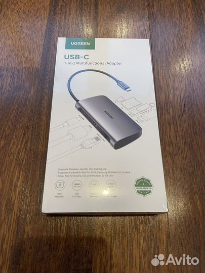 USB-C хаб, концентратор ugreen 7 в 1 CM212