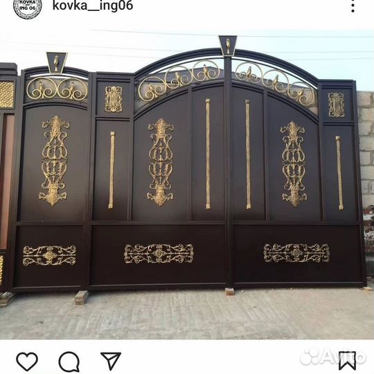 Кованые ворота и калитки