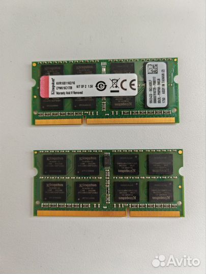 Оперативная память для ноутбука Kingston 8GB, DDR3