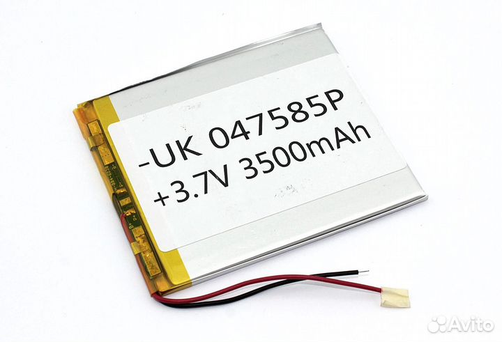 Li-Pol (батарея) 4*75*85мм 2pin 3.7V/3500mAh