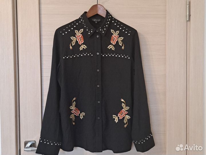Блузка Topshop 46 с вышивкой