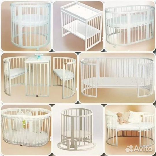 Детская кроватка трансформер 8 в 1