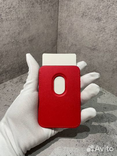 Кожаный чехол бумажник MagSafe